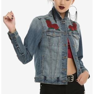 Disney‎ Beauty And The Beast Rose Girls Denim Jacket